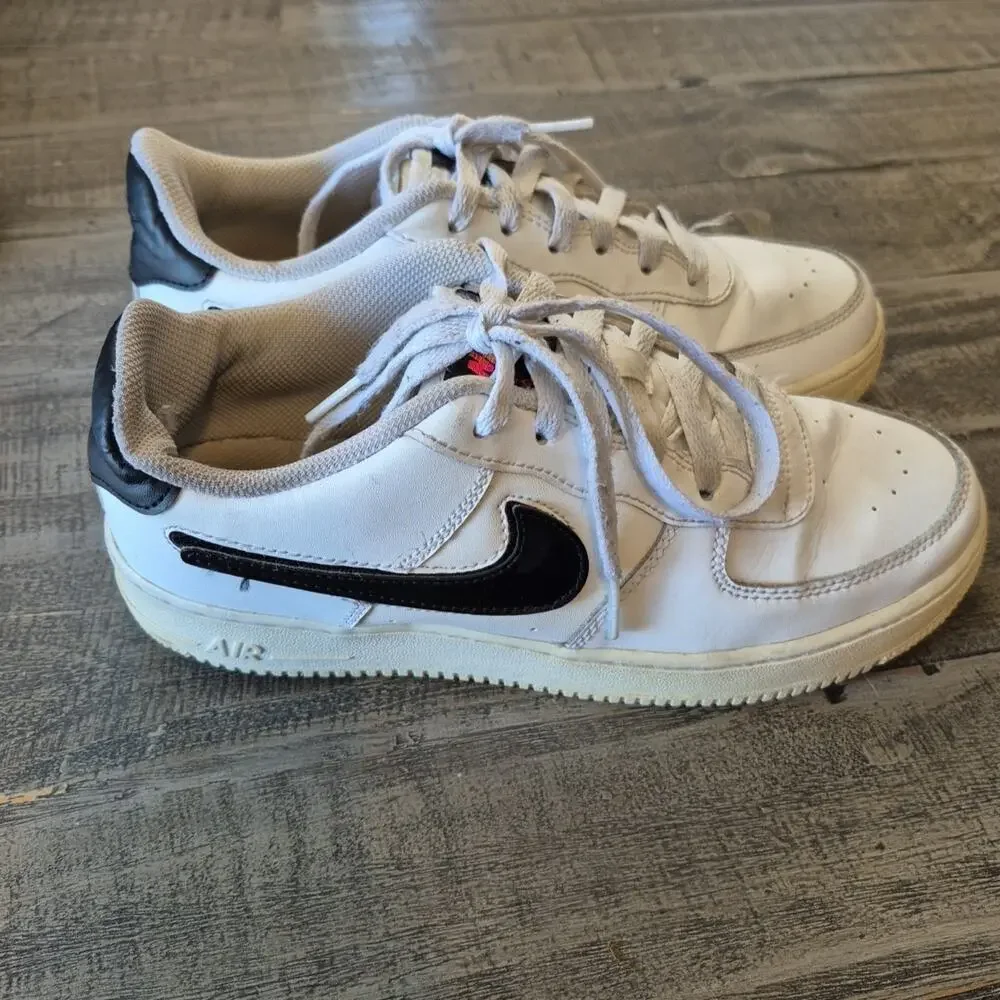 Nike Sneakers Youth 7Y Air Force 1 LV8 3 Casual White Low Top AR7446-100 Shoes